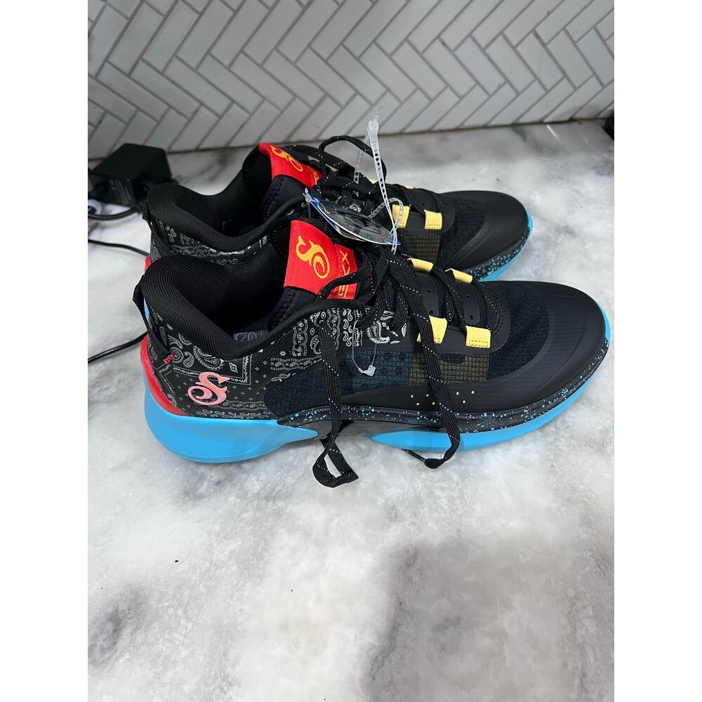 Skechers x Snoop Dogg Sneakers Men’s 11.5 Black Blue Bandana Collab 251055 NWT